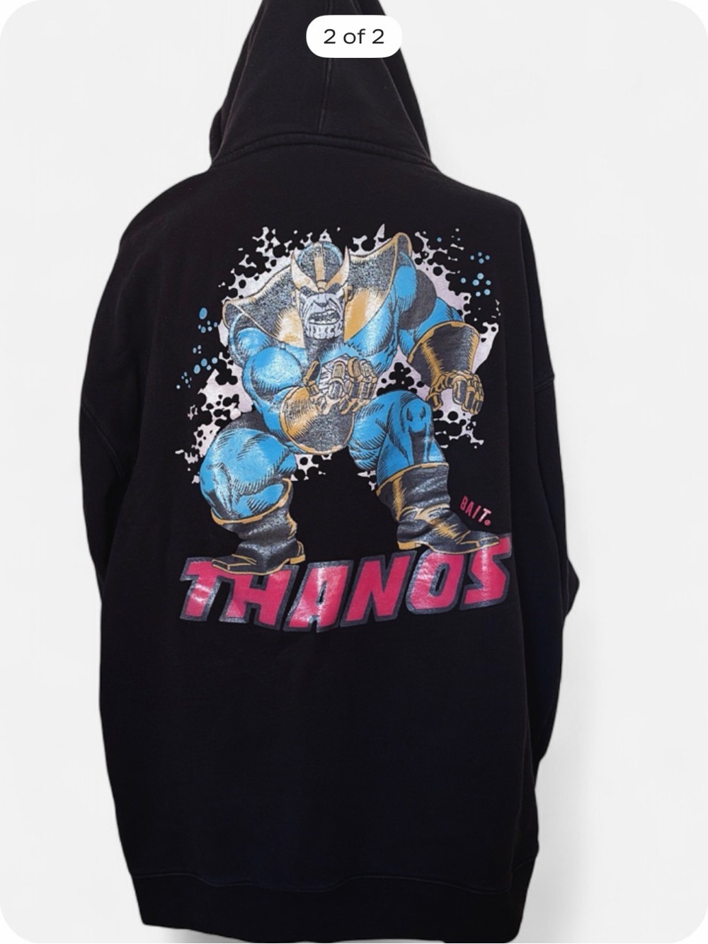 Men's Black Graphic Hoodie Sweatshirt - Black